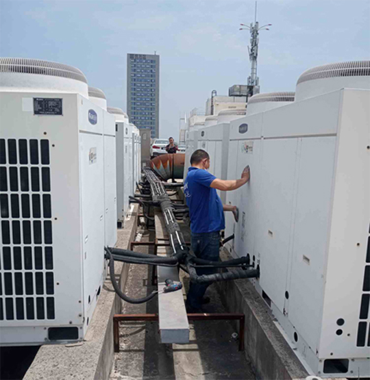 柳北中央空调制热和不制冷系统维修方法